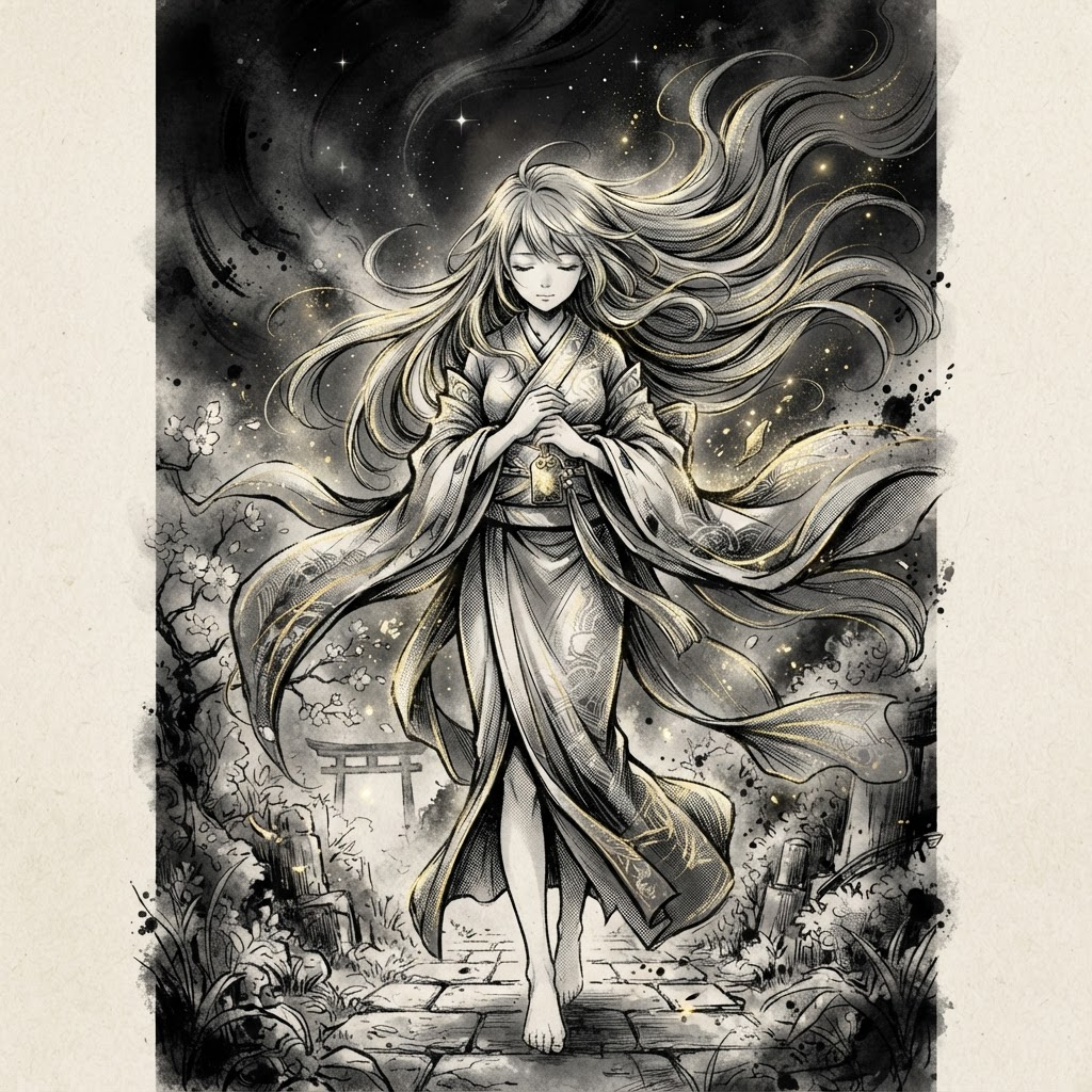 Illustration manga atmosphérique